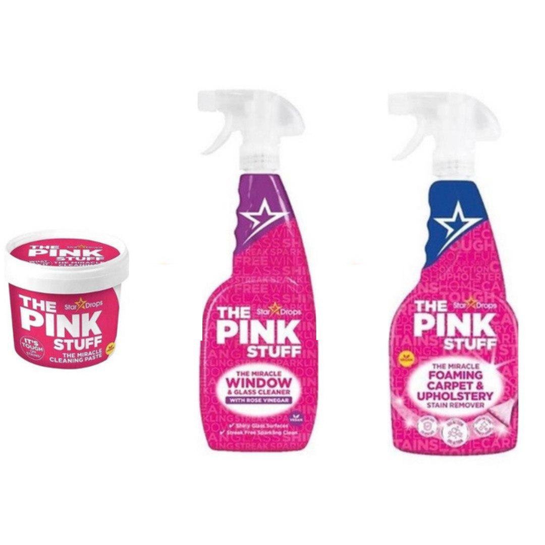 Набір миючих засобів Pink Stuff для килиму/диван/скла (26755700)