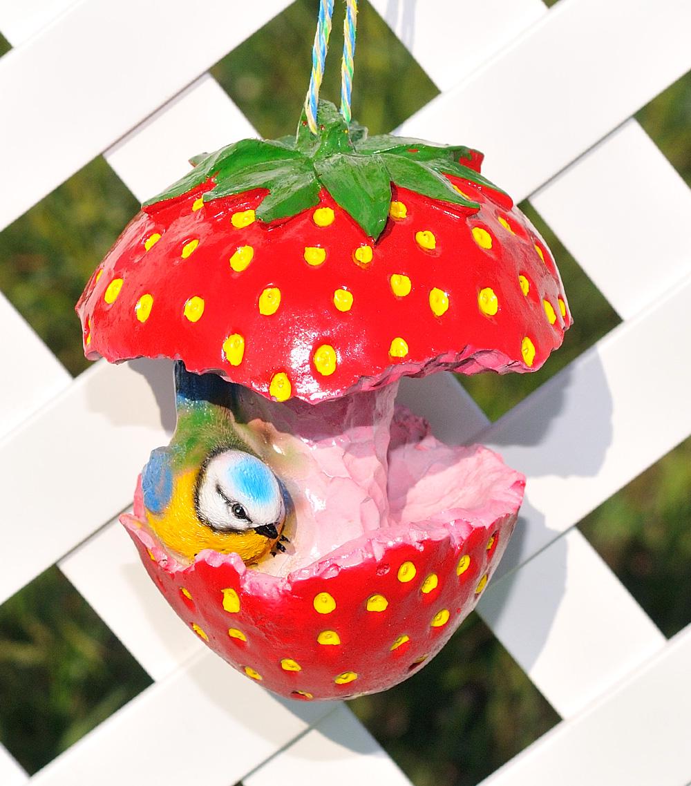 Кормушка для птиц Синичка на клубнике (5.01161.de) Кормушка для птиц Синичка на клубнике (5.01161.de)