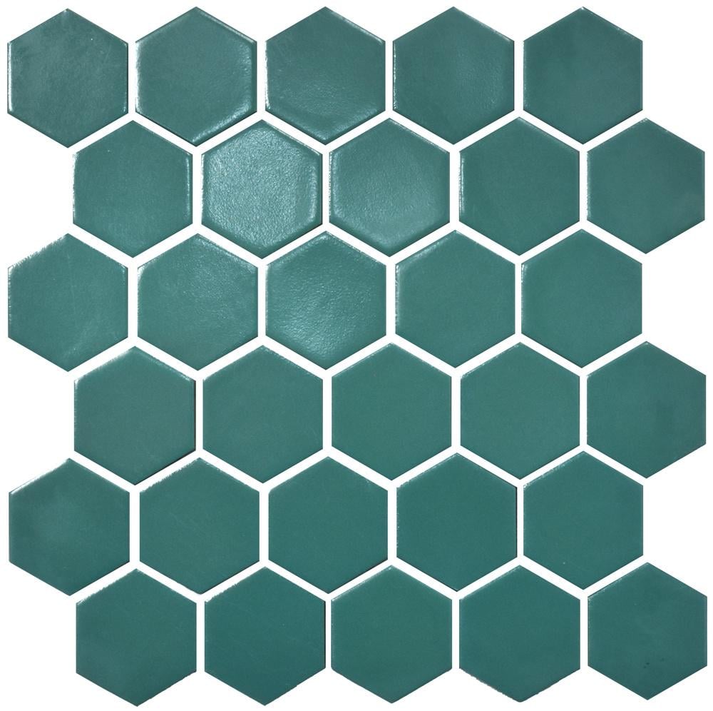 Керамическая мозаика Kotto Ceramica HEXAGON H 6017 295x295x9 мм Aqvamarine