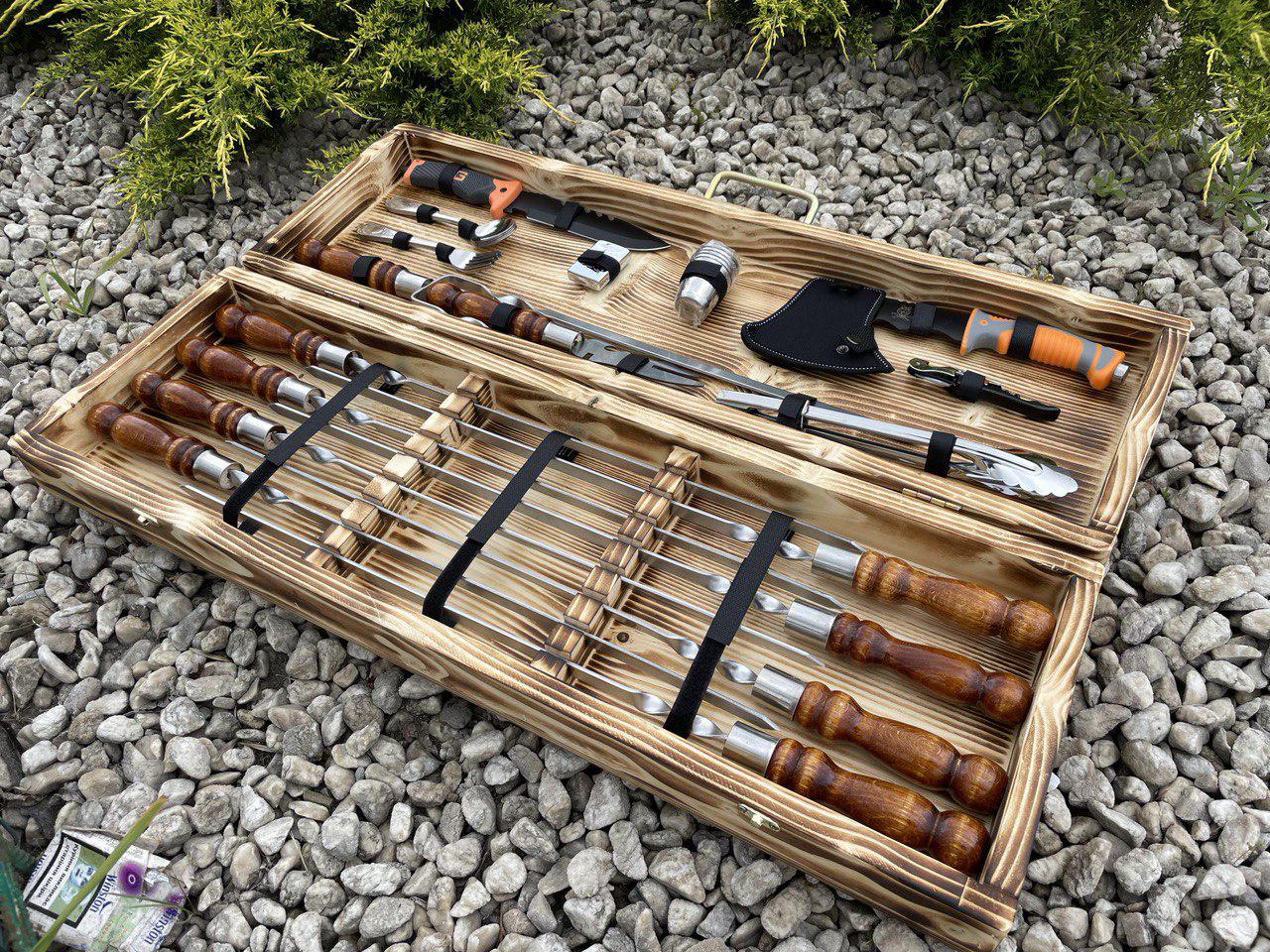 Набор шампуров в кейсе Profi Fox M