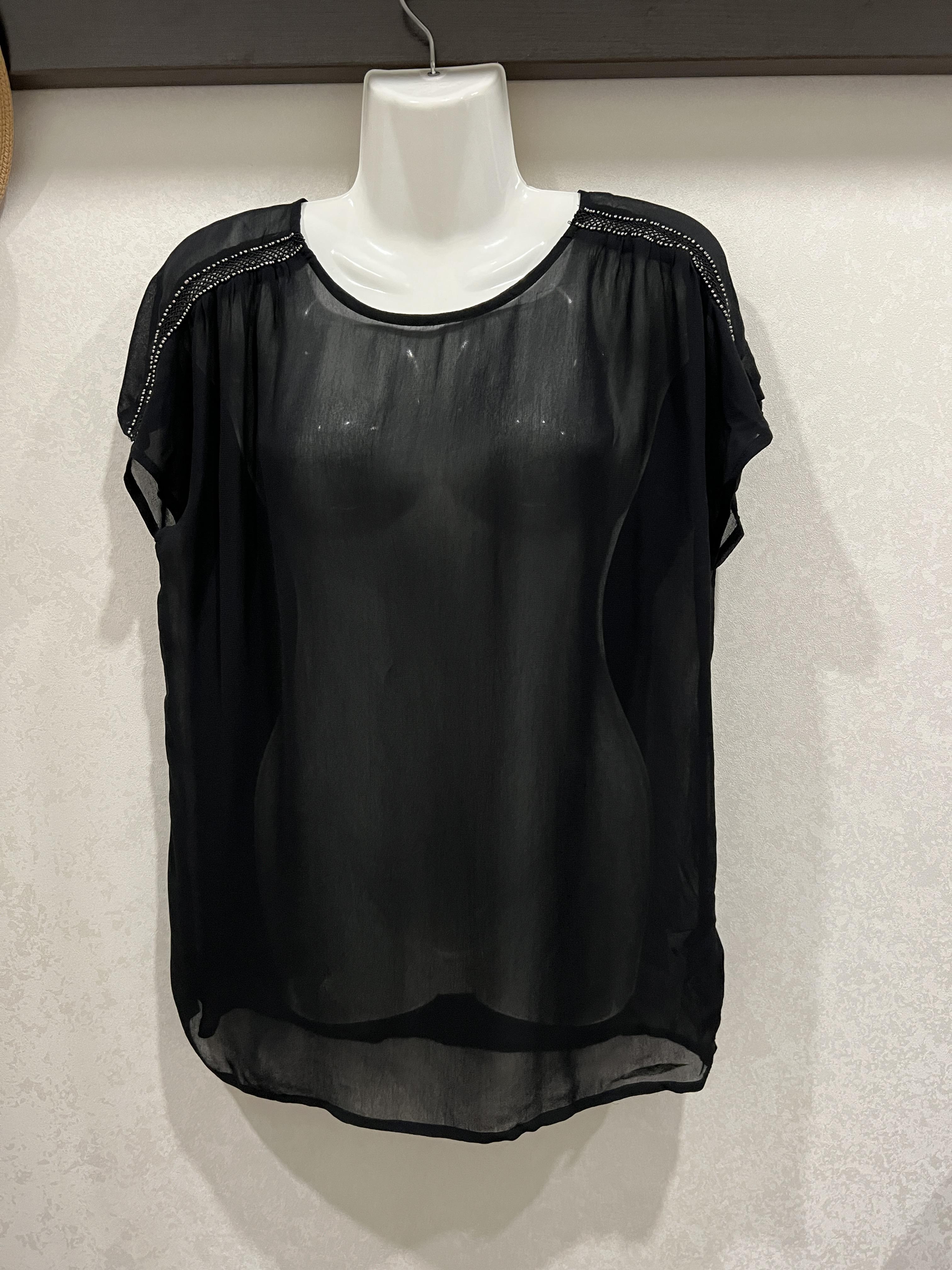 Блузка Next напівпрозора M Чорний - фото 5 Блузка Next напівпрозора M Чорний - фото 5