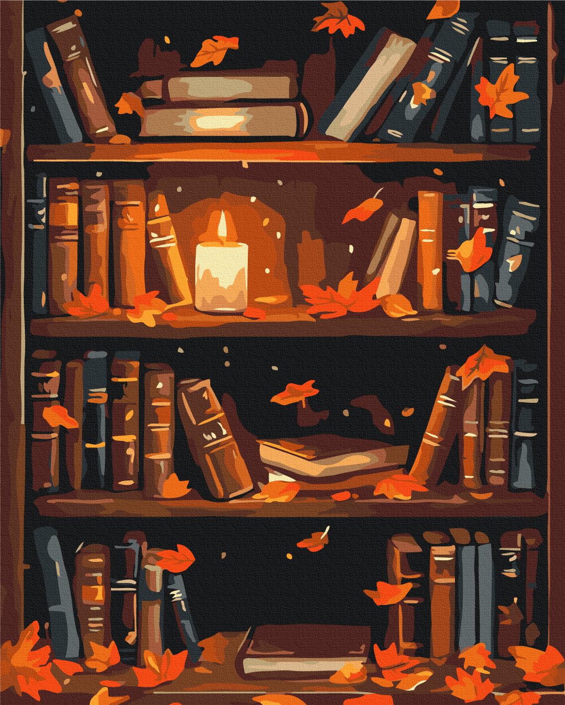 Картина по номерам Brushme Осенняя полочка 40x50 см (BS54373)