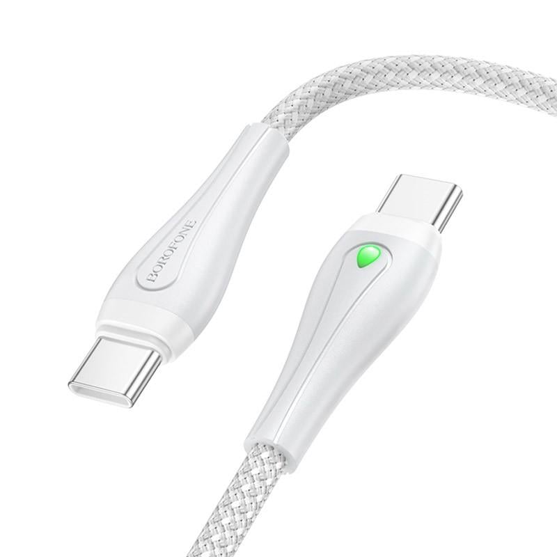 Дата-кабель Borofone BX100 Advantage 60W Type-C to Type-C 1 м Gray (00000067644_2) Дата-кабель Borofone BX100 Advantage 60W Type-C to Type-C 1 м Gray (00000067644_2)