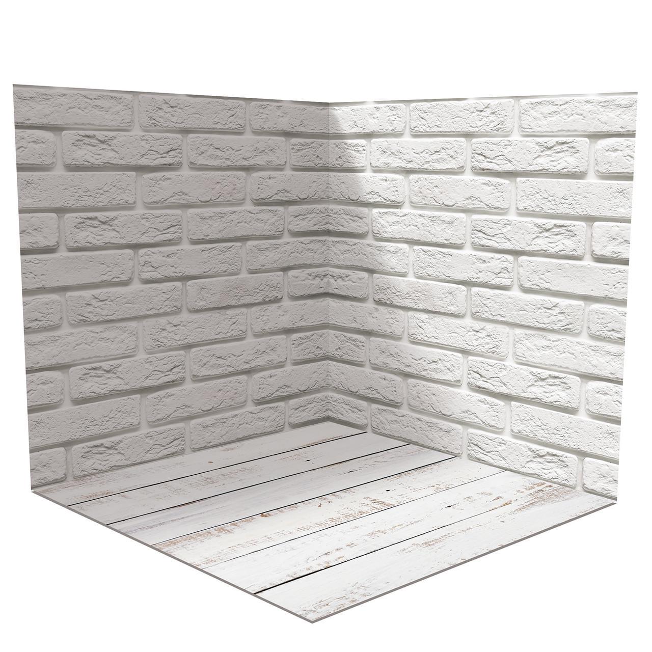 Фотофон виниловый угловой 120x120 см Frontlit 450 г/м2 №58074