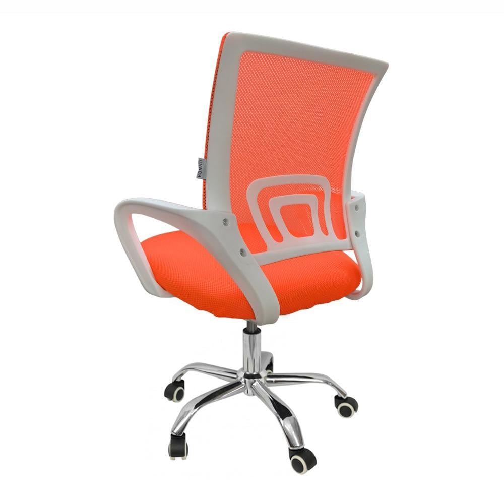 Крісло офісне комп'ютерне Bonro 619 Біло-жовтогарячий (4477) - фото 6