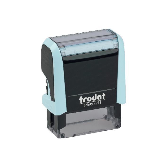 Штамп "МЕДОГЛЯД ПРОЙДЕНО" на автоматическом оснащении Trodat 4911 38х14 мм Пастель синий (2701972844) - фото 3