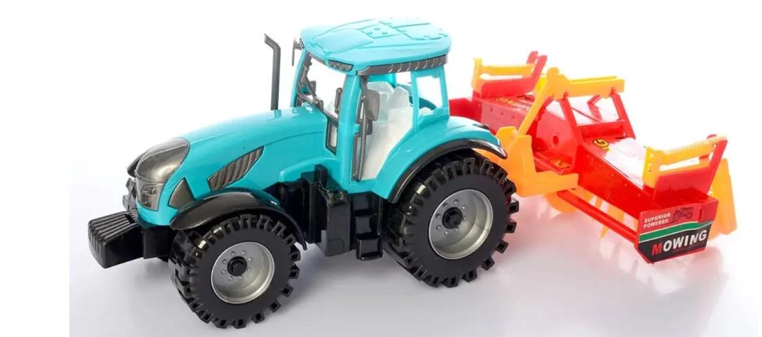 Трактор з причепом 0488-309-10-11Q інерційний 22 см Синій (373766)