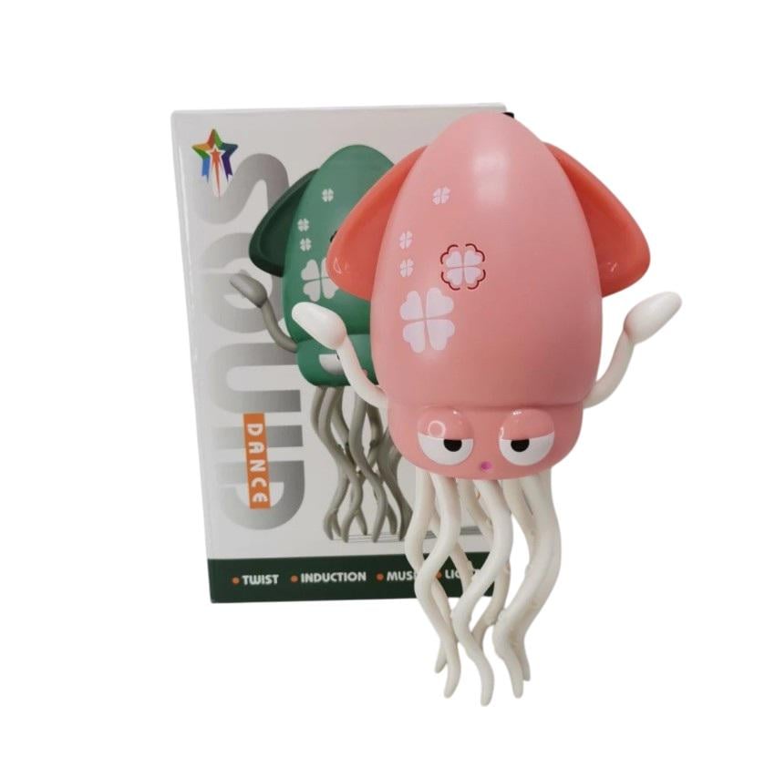 Іграшка Танцюючий восьминіг з рухомими щупальцями мелодіями та світлом Рожевий