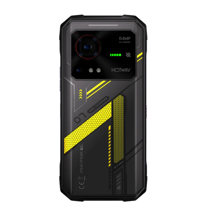Смартфон Hotwav Hyper 7 8/256 Гб 5G/NFC/IP69K Black/Yellow (25763186) - фото 3 Смартфон Hotwav Hyper 7 8/256 Гб 5G/NFC/IP69K Black/Yellow (25763186) - фото 3