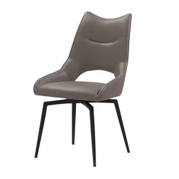 Стул обеденный поворотный Ветро Мебель R-50 920х520х640 металл/искусственная кожа Капучино/Черный Стул обеденный поворотный Ветро Мебель R-50 920х520х640 металл/искусственная кожа Капучино/Черный