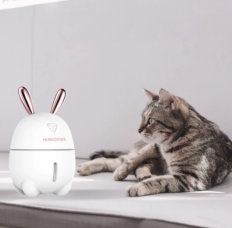 Зволожувач повітря паровий Humidifier Кролик LED - підсвітка 7 кольорів (8266402) - фото 2