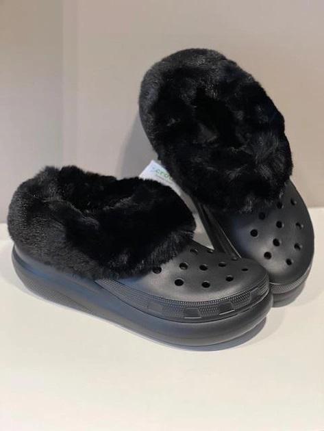 Сабо зимние Crocs Furever Crush р. W10/EUR 40-41 Black. - фото 6