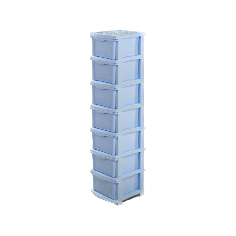 Комод пластиковый R-Plastic Компакт Плюс 7 ящиков 146х34х40 см Голубой (7-11-24337) Комод пластиковый R-Plastic Компакт Плюс 7 ящиков 146х34х40 см Голубой (7-11-24337)