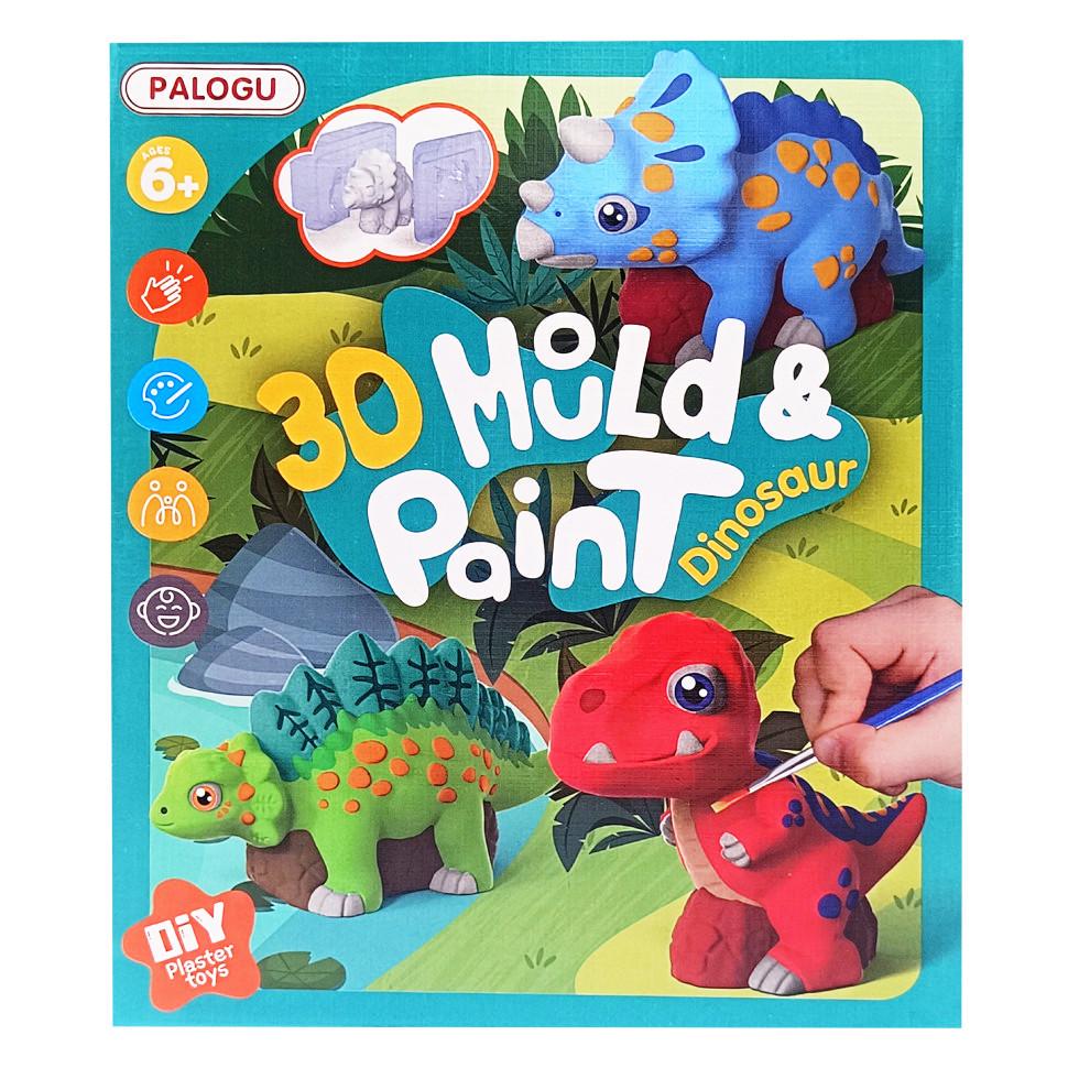 Набор для творчества гипсовая раскраска Bambi Dinosaur динозавры (RN-250-N-1041)