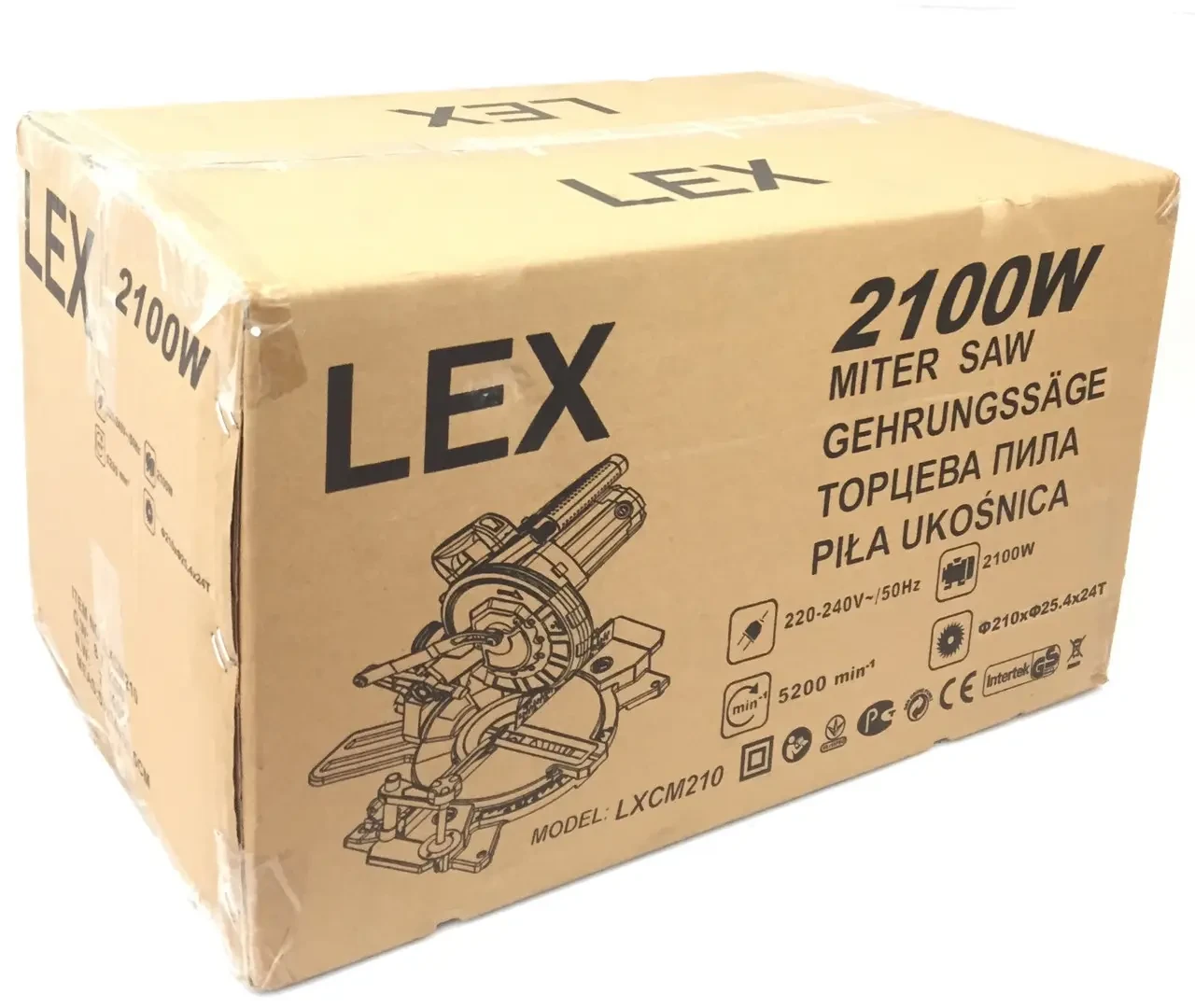 Торцовочная пила LEX LXCM210 2100BT 210 мм 5200 об/мин. (2241) - фото 4 Торцовочная пила LEX LXCM210 2100BT 210 мм 5200 об/мин. (2241) - фото 4