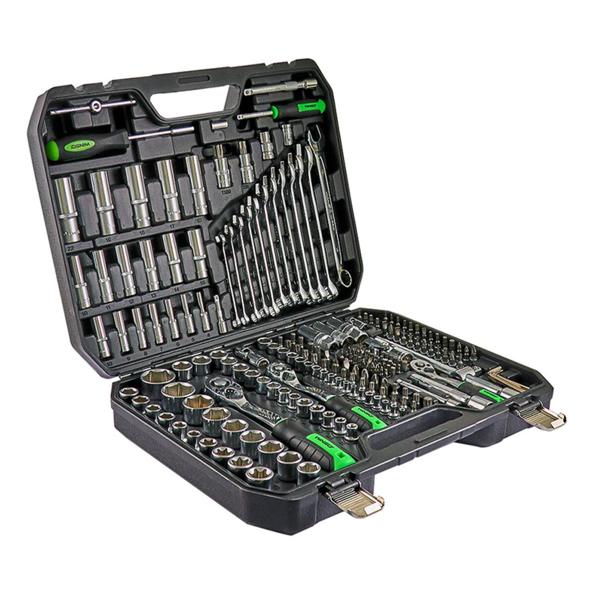 Набір інструментів в кейсі Winso Pro 219 од. 1/2"/ 1/4"/ 3/8" 72T/ CR-V/