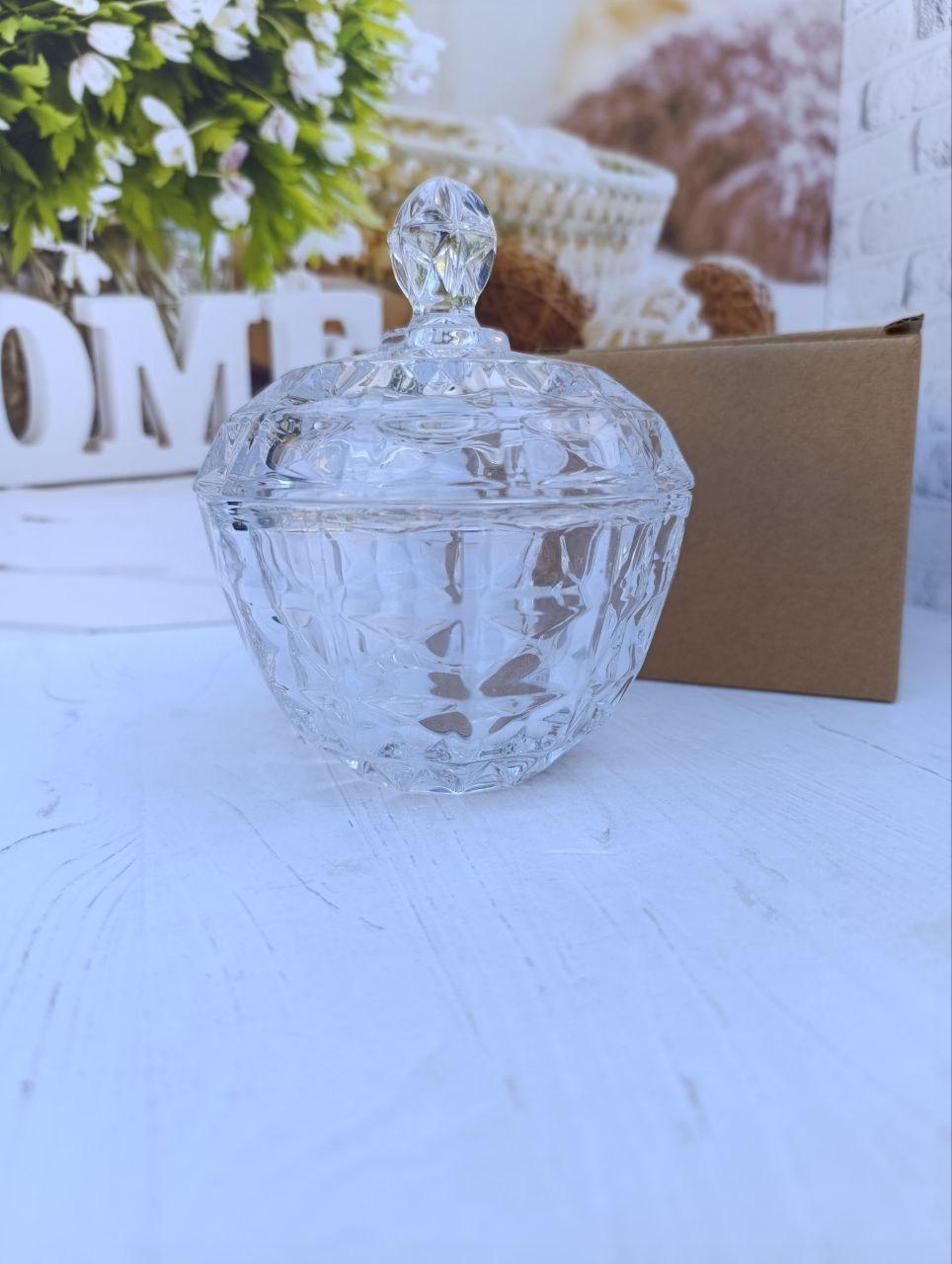 Цукорниця SNT 977-3 скляна 10х13 см Прозорий (25229120)