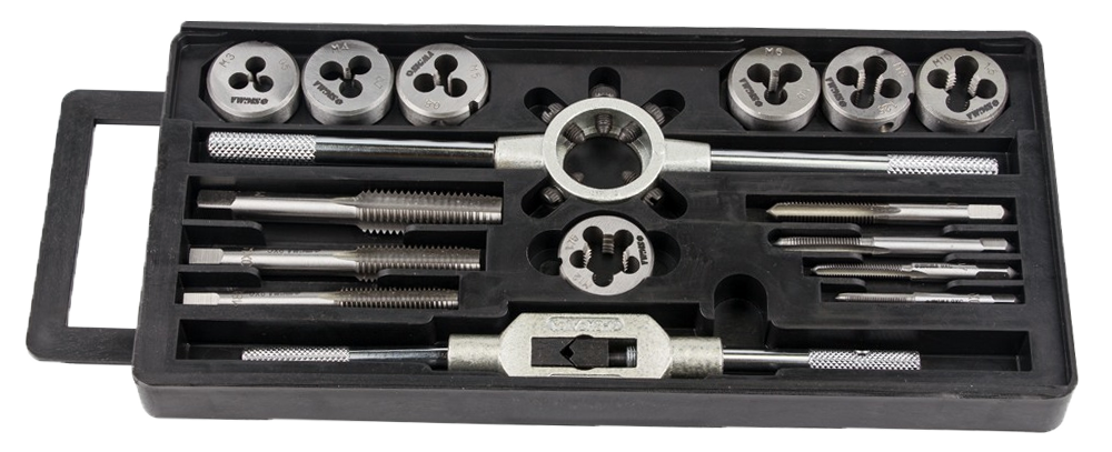 Набір плашок та мітчиків Sigma 16 од. у пластиковому кейсі (1641111)