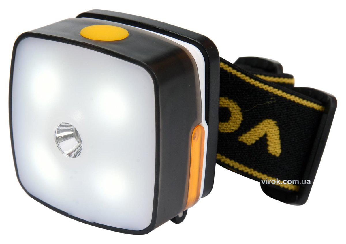 Фонарь налобный аккумуляторный светодиодный Vorel 3 Вт Li-Ion 3,7В 0,85Aхчас 3 режима (88677)