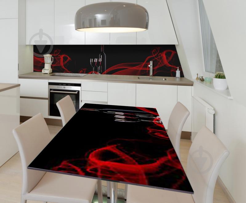 Наклейка 3Д виниловая на стол Zatarga «Дымящийся багрец» 600х1200 мм для домов, квартир, столов, кофейн, кафе Наклейка 3Д виниловая на стол Zatarga «Дымящийся багрец» 600х1200 мм для домов, квартир, столов, кофейн, кафе