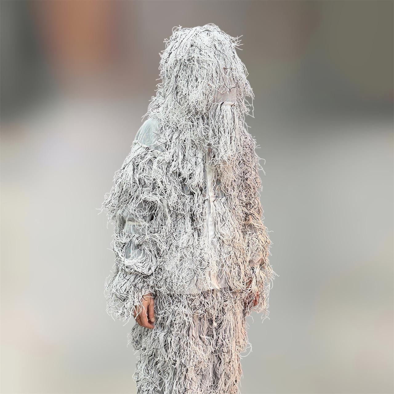 Костюм маскировочный Кикимора нить ML до 80 кг Бело-черный (31480276)