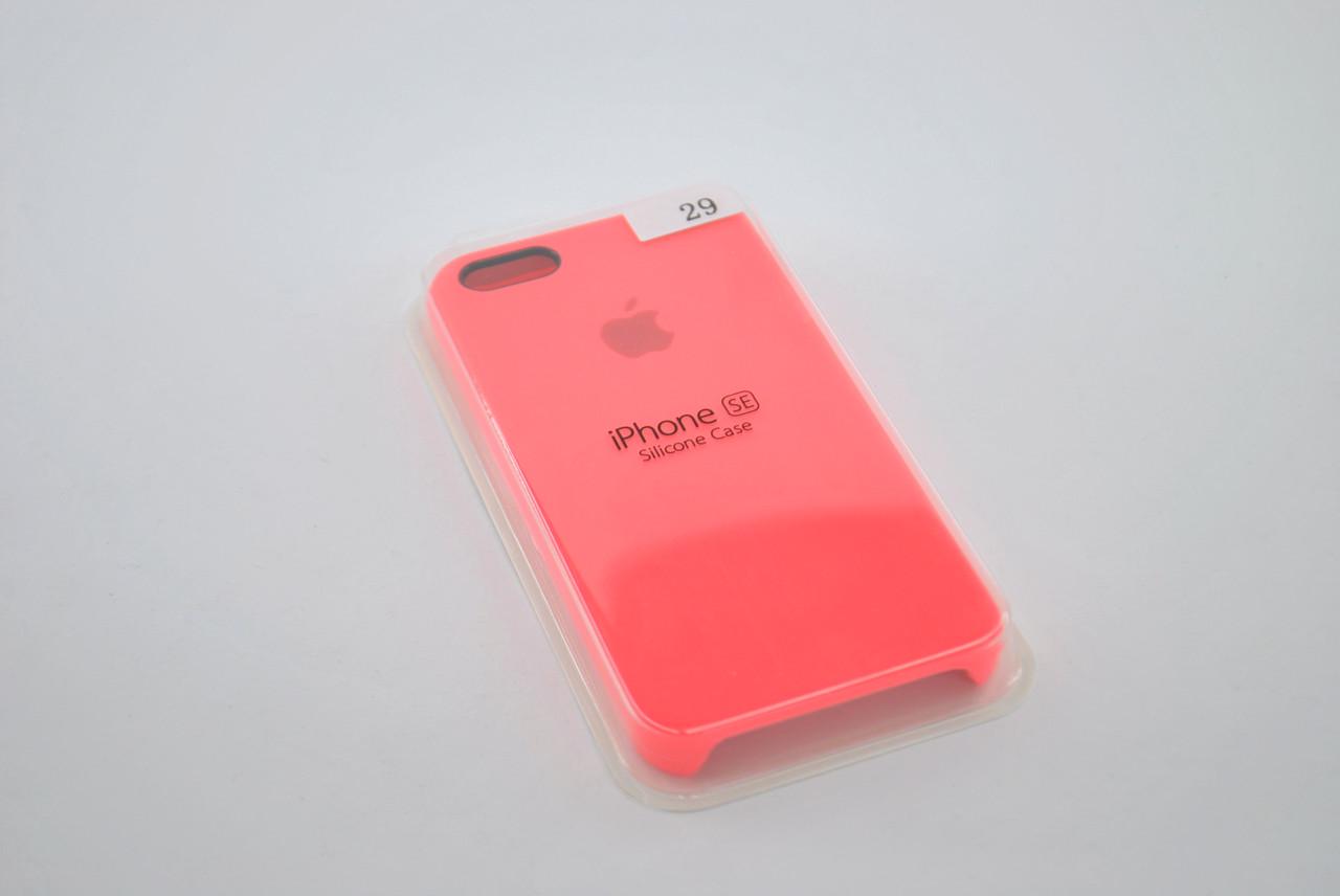 Чохол для телефону iPhone 5 /5s/SE Silicone Case №29 coral