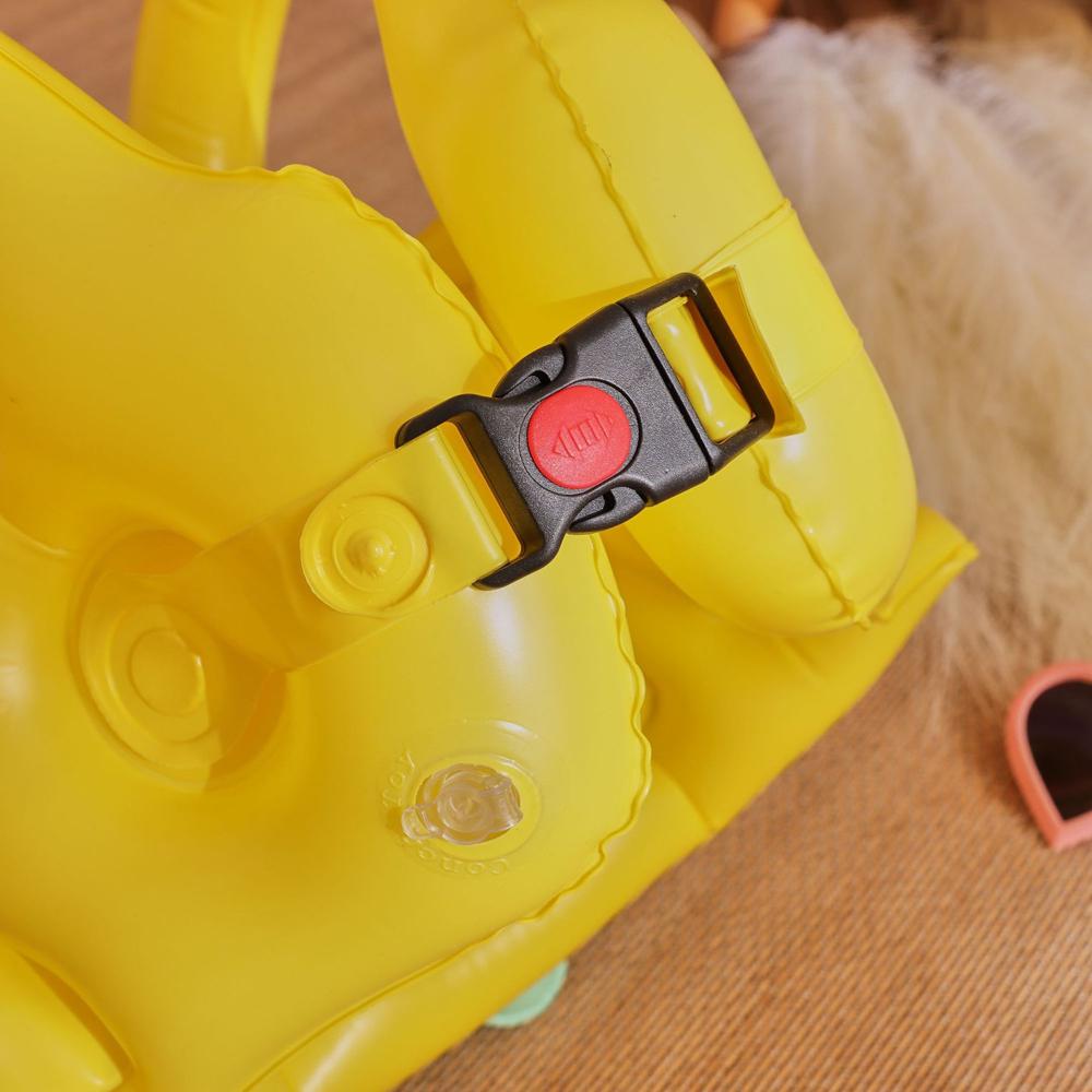 Жилет надувний для плавання для дітей динозавр Жовтий - фото 9