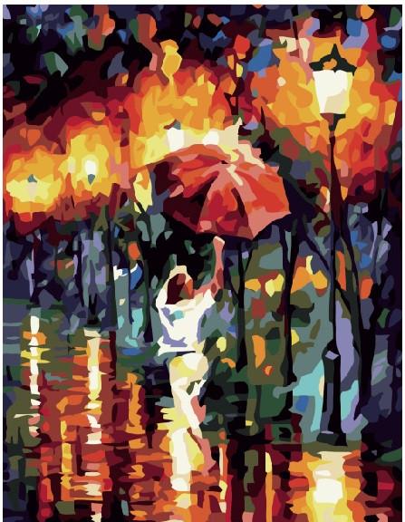 Картина по номерам Brushme "Осеннее счастье. Леонид Афремов" (GX6391)