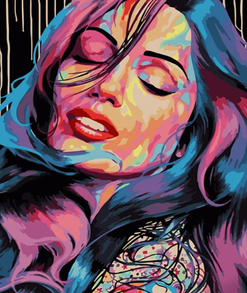 Картина по номерам Strateg Красивая девушка 40x50 см (GS593)