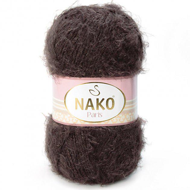 Пряжа Nako Paris 11270 шоколадная (2580)