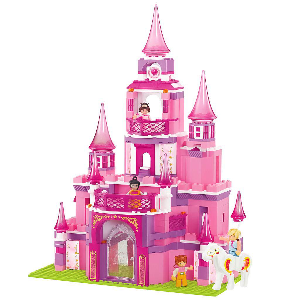Конструктор Sluban M38-B0152 Казковий замок для принцеси 472 дет. Рожевий (27504030)