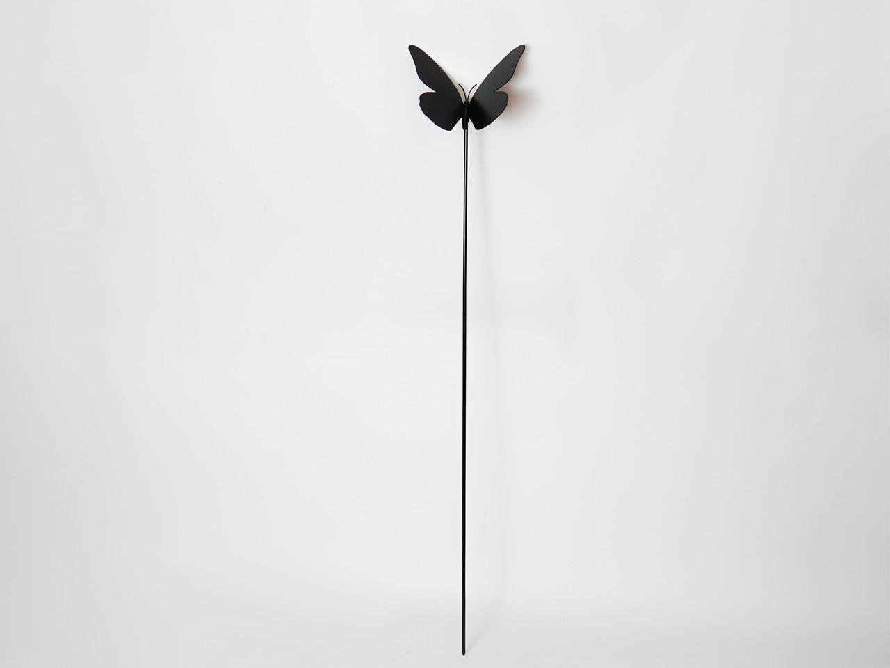 Декор для сада/клумбы или газона Бабочка из металла Черный (DCR073) - фото 4 Декор для сада/клумбы или газона Бабочка из металла Черный (DCR073) - фото 4