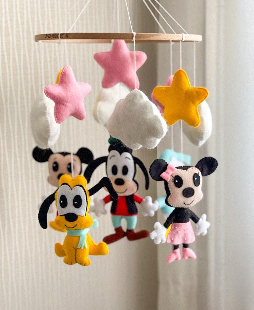 Мобиль детский WooolyWool ручная работа Микки (27861153)