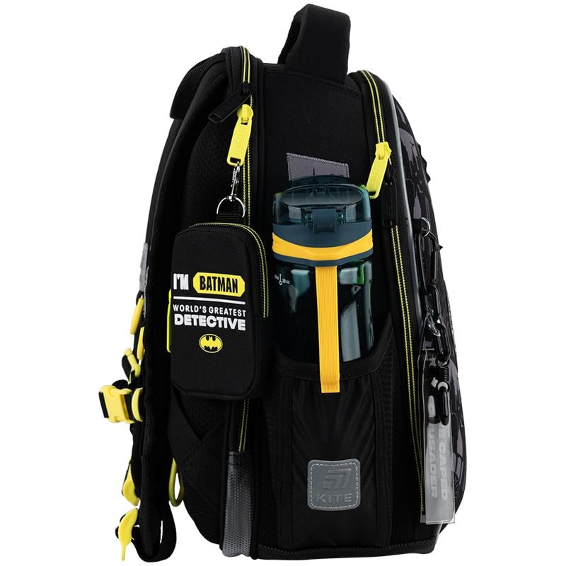 Набір шкільний рюкзак з пеналом та сумкою для взуття KITE SET_DC25-555S Batman (000995177) - фото 6 Набір шкільний рюкзак з пеналом та сумкою для взуття KITE SET_DC25-555S Batman (000995177) - фото 6