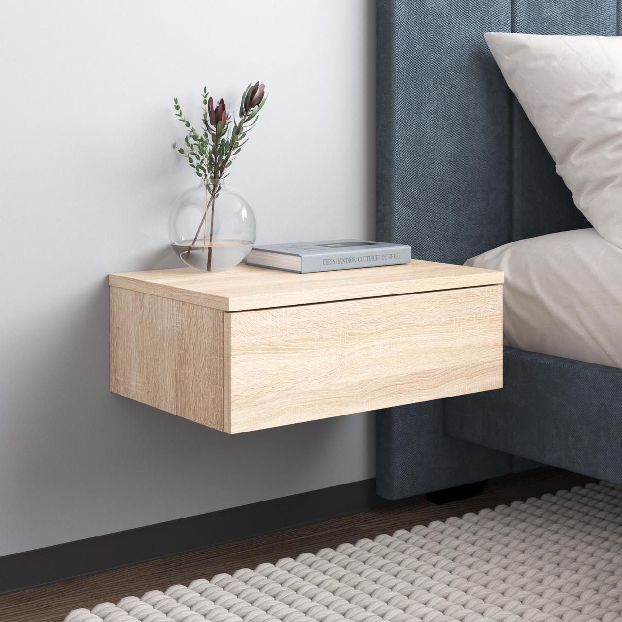 Тумба прикроватная навесная Вайс M-34 45х30х16 см Дуб сонома (30655351) - фото 1 Тумба прикроватная навесная Вайс M-34 45х30х16 см Дуб сонома (30655351) - фото 1