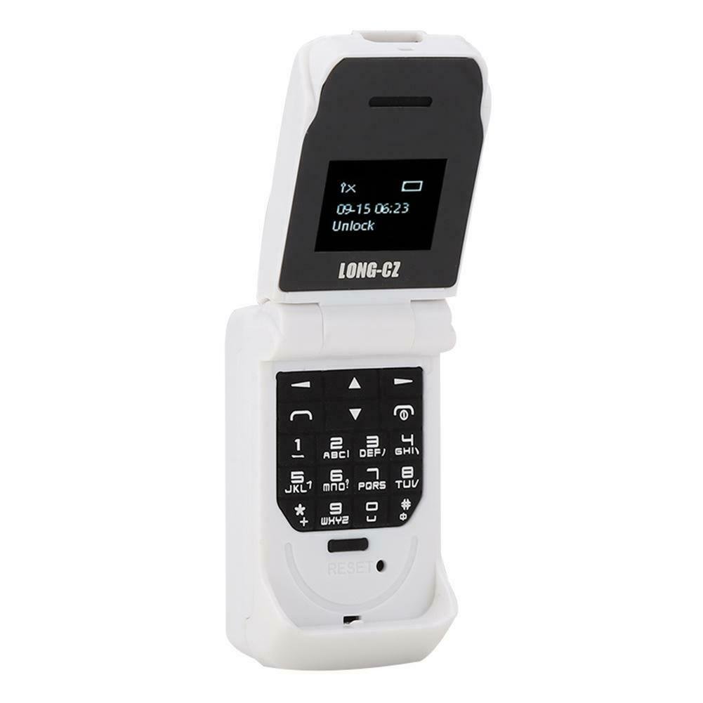 Маленький мобільний телефон LONG-CZ J9 розкладачка Білий