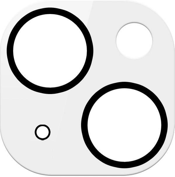 Защитное стекло на камеру Iphone 13 Black (20006) Защитное стекло на камеру Iphone 13 Black (20006)