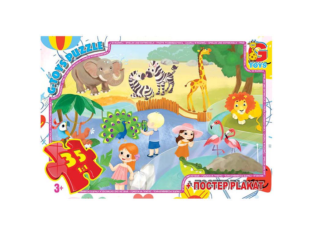 Пазл Вчимося з задоволенням Зоопарк 35 ел.