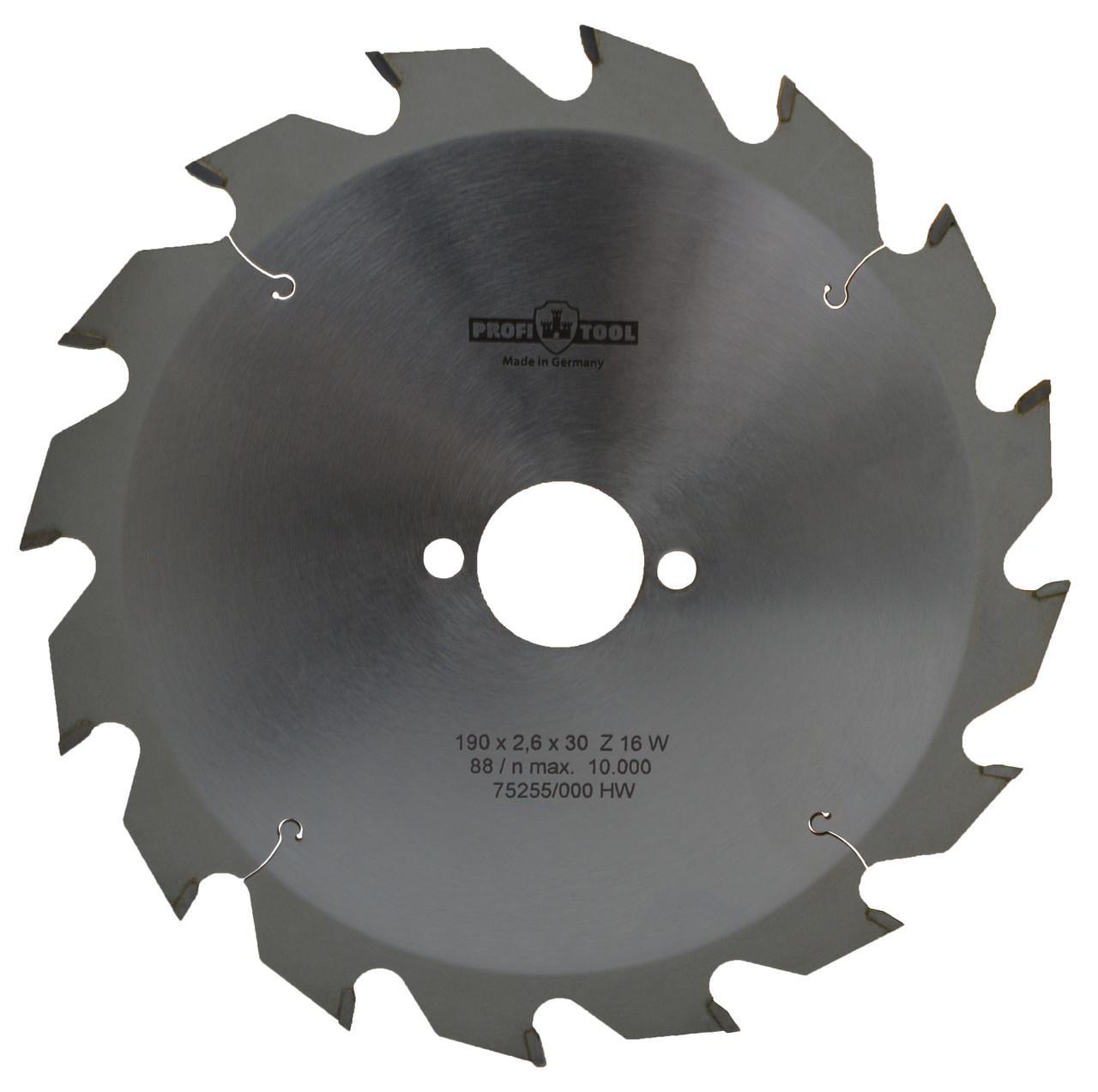 Диск пиляльний PROFITOOL Z 16 W 190х2,6х1,6х30 мм (2119005)