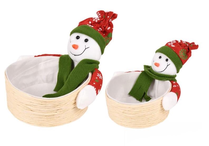 Корзина новогодняя 2 шт. 14/17 см (R34191) Корзина новогодняя 2 шт. 14/17 см (R34191)