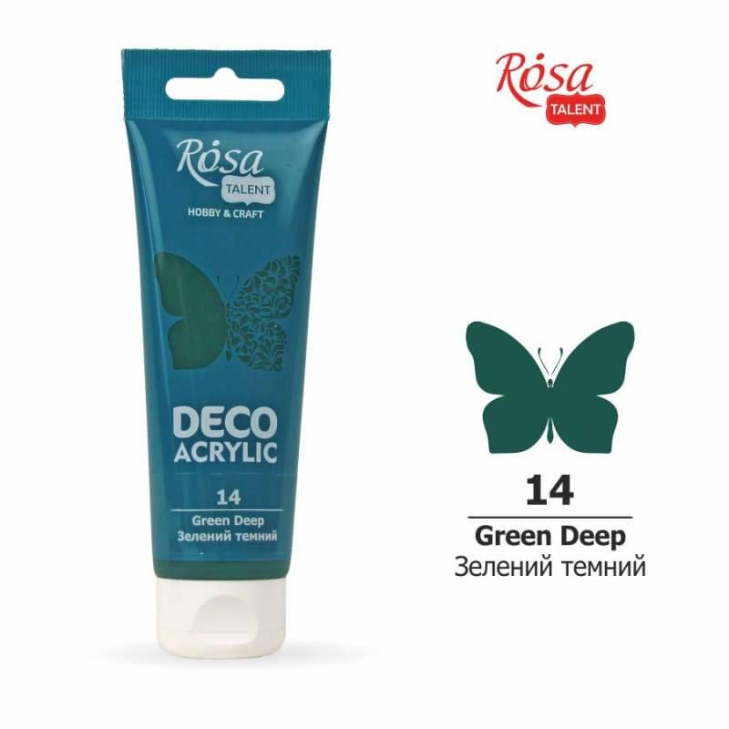 Акриловая краска ROSA Talent туба 75 мл Зеленый темный (322214) Акриловая краска ROSA Talent туба 75 мл Зеленый темный (322214)