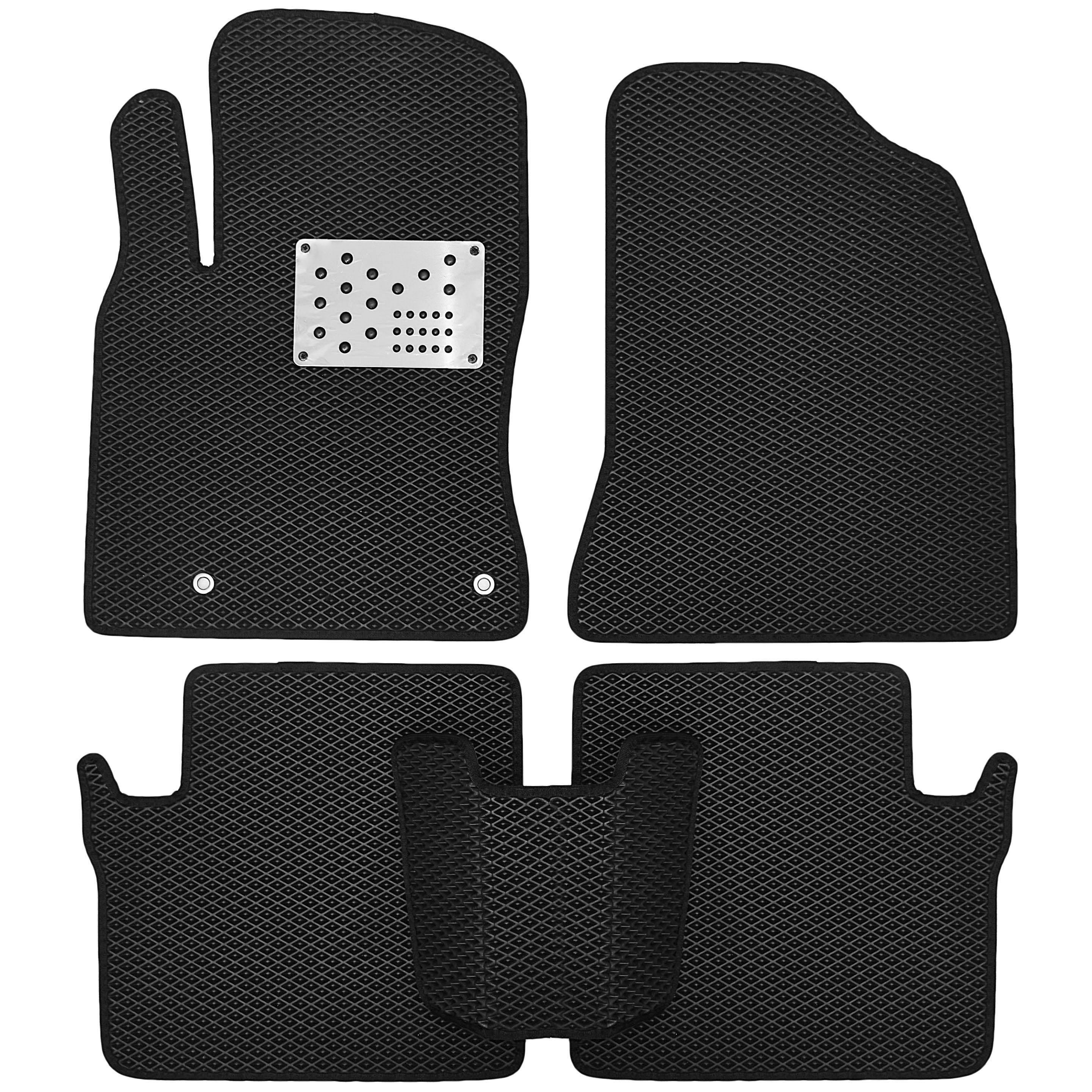 Коврики в салон для Toyota RAV4 2001-2006 EVA с металическим подпятником Черный (281202)