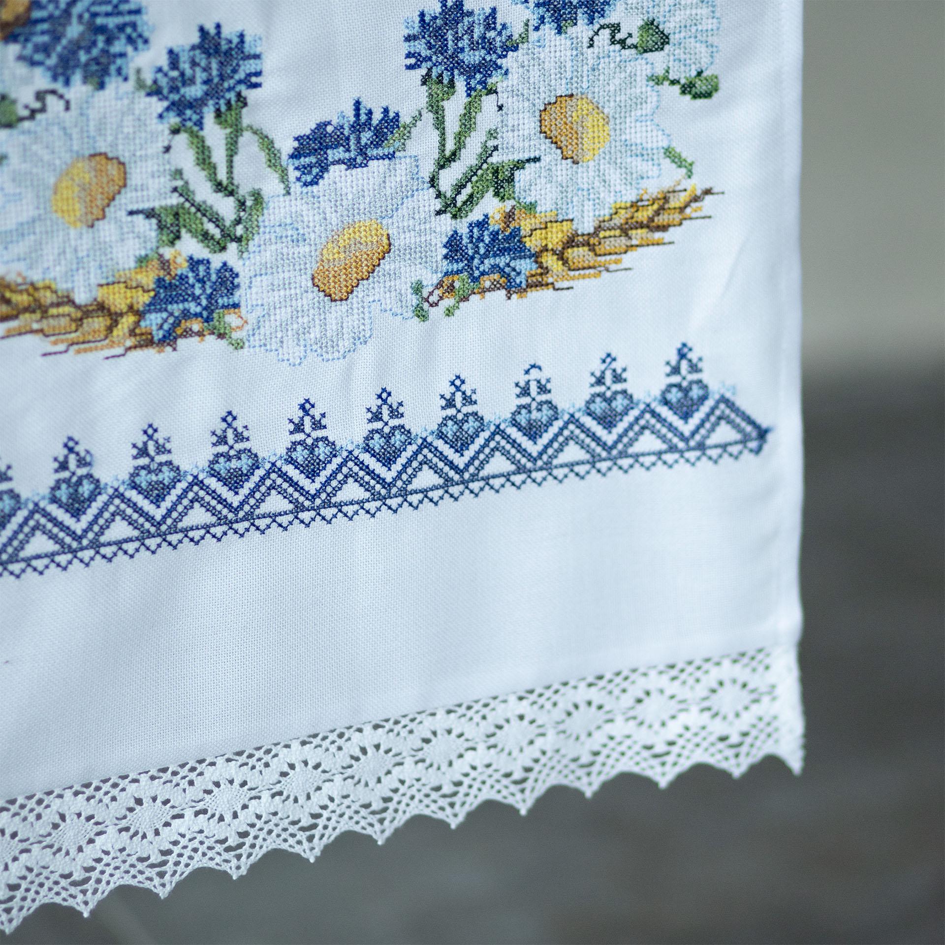 Рушник вишитий Едельвіка 1,5 м Білий (376-24/00) - фото 4 Рушник вишитий Едельвіка 1,5 м Білий (376-24/00) - фото 4