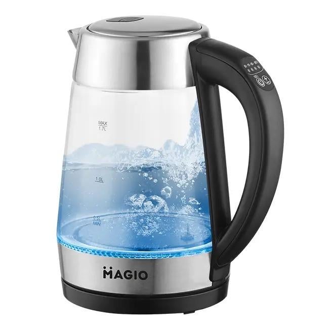 Чайник электрический с терморегулятором Magio МG-499 1.7 л Black (iz14202)