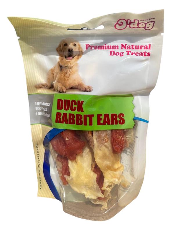 Лакомство для собак O’dog Duck Rabbit Ears Утиные кроличьи ушки 100 г