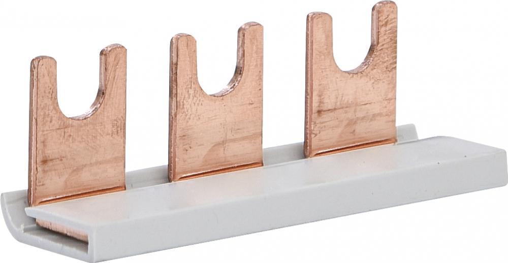 Шина соединительная ETI IZ16/1F/3L 1Р 100А тип FORK вилка 3 модуля 16 мм2 6 см кутова (2921082)