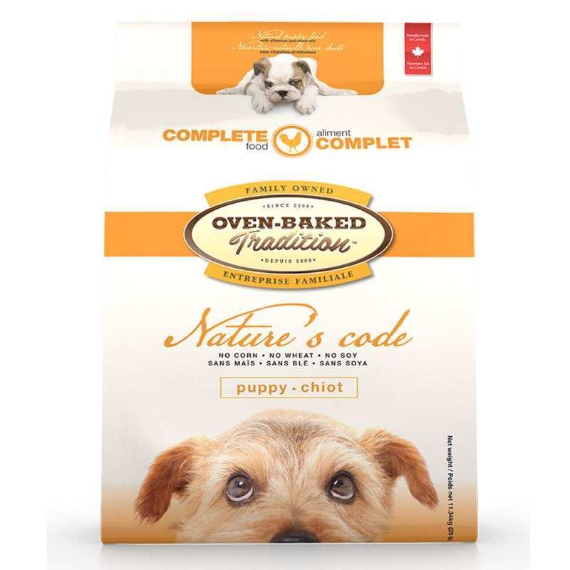 Корм сухий для цуценят Oven-Baked Tradition Nature's Code Puppy Chicken зі свіжим м'ясом курки 2 кг (9621-4.4)