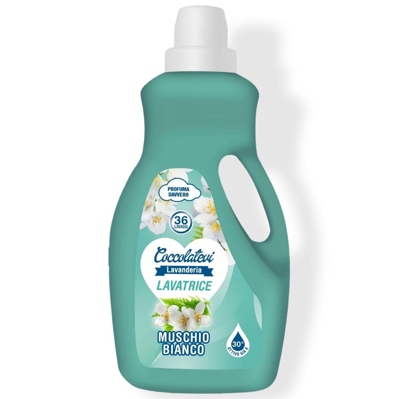 Гель для прання універсальний Coccolatevi Muschio Bianco Білий мускус 1800 мл 36 прань