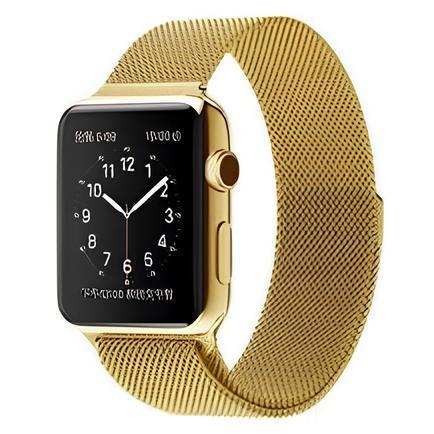 Ремешок CDK для Apple Watch 41 мм Series 7/8/9 Металл Milanese Loop Gold (05526)