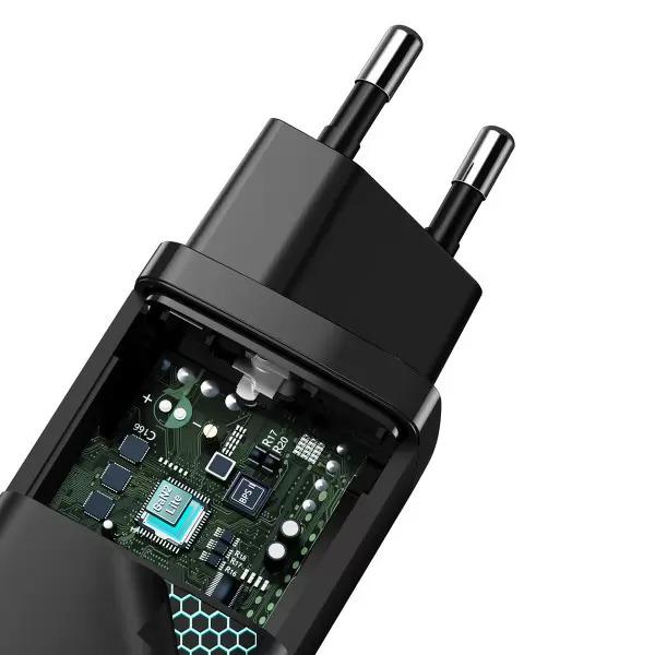 Зарядний пристрій Baseus Quick GaN2 Lite QC4.0+PD3.0 65W USB+Type-C 5A (766544) - фото 6